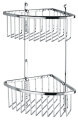 ADORA® hjørnehylle dobbel trådkurv